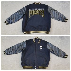 Vtg JH Design Pittsburgh Pirates Reversible Jacket